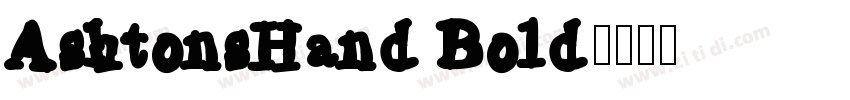 AshtonsHand Bold字体转换